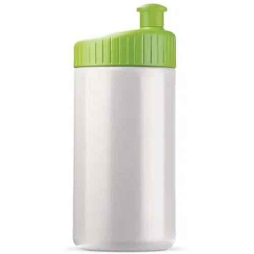 Sportbidon design 500ml wit / licht groen