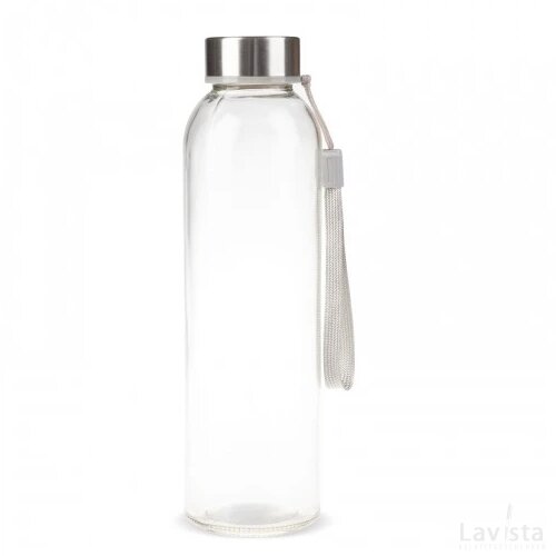 Waterfles glas 500ml transparant