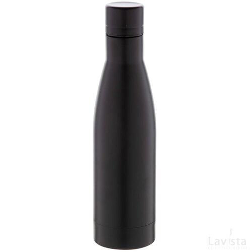 Koppar Koperen Geïsoleerde Thermos Fles Zwart