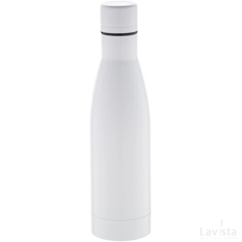 Koppar Koperen Geïsoleerde Thermos Fles Wit