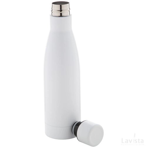 Koppar Koperen Geïsoleerde Thermos Fles Wit