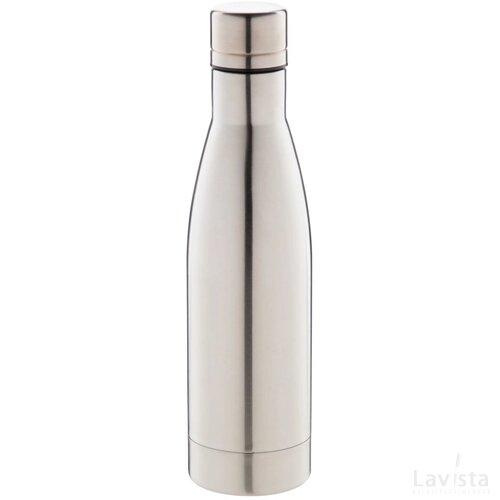 Koppar Koperen Geïsoleerde Thermos Fles Zilver