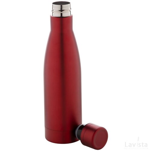 Koppar Koperen Geïsoleerde Thermos Fles Rood