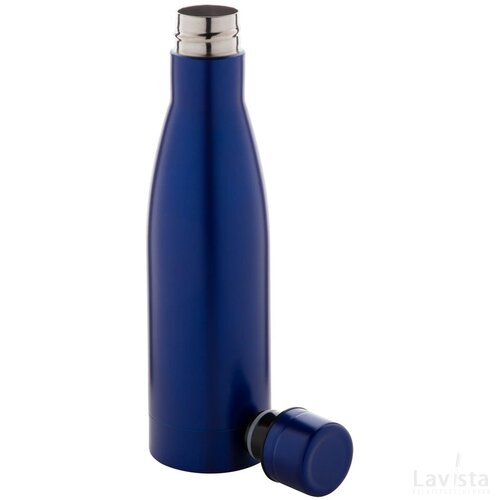 Koppar Koperen Geïsoleerde Thermos Fles Blauw