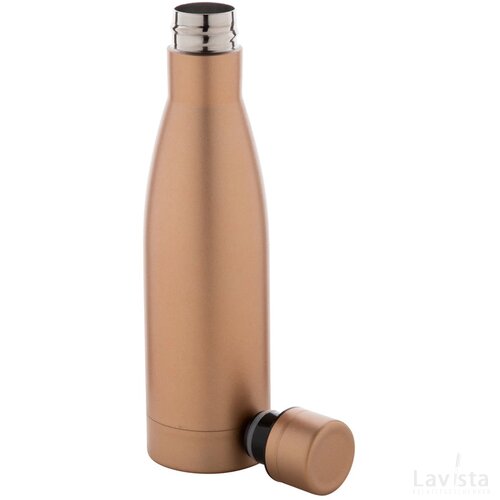 Koppar Koperen Geïsoleerde Thermos Fles Goud