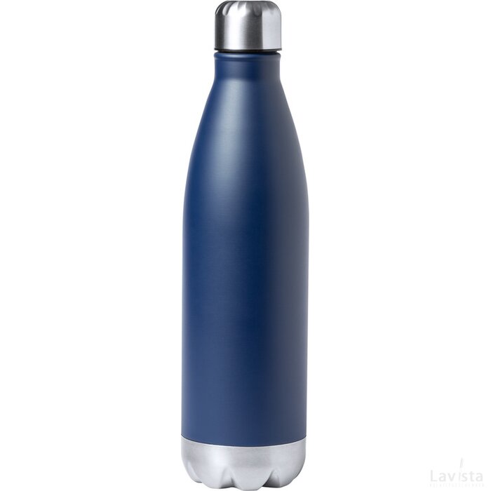 Willy Koperen Geïsoleerde Thermos Fles Donker Blauw