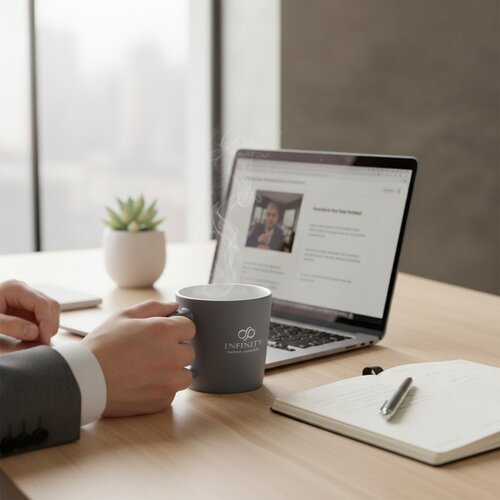 Cali mok met matte afwerking Wit 370 ml