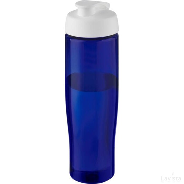 H2O Active® Eco Tempo drinkfles van 700 ml met klapdeksel Wit/Blauw