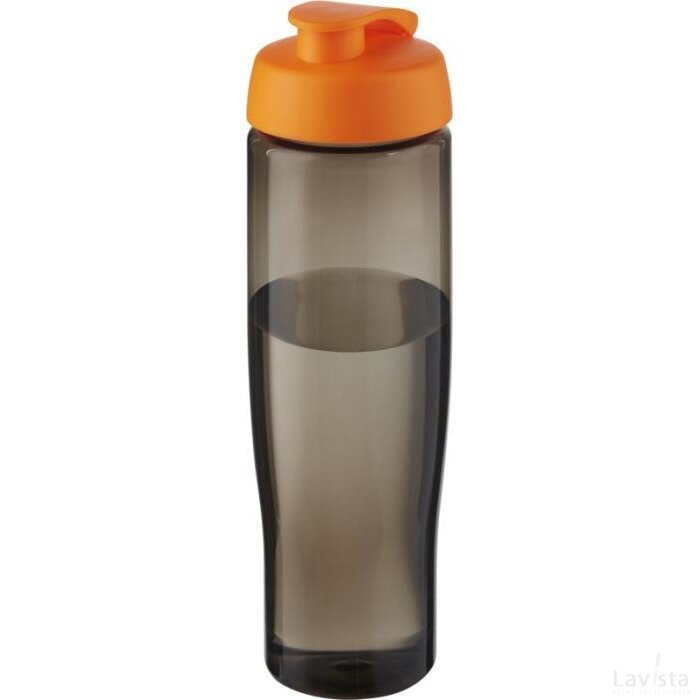 H2O Active® Eco Tempo drinkfles van 700 ml met klapdeksel Oranje/Charcoal