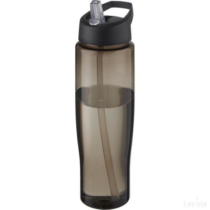 H2O Active® Eco Tempo drinkfles van 700 ml met tuitdeksel Zwart/Charcoal