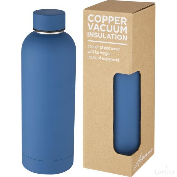 Spring 500 ml koperen vacuümgeïsoleerde fles Tech blue