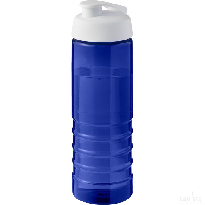 H2O Active® Eco Treble 750 ml drinkfles met klapdeksel Blauw/Wit