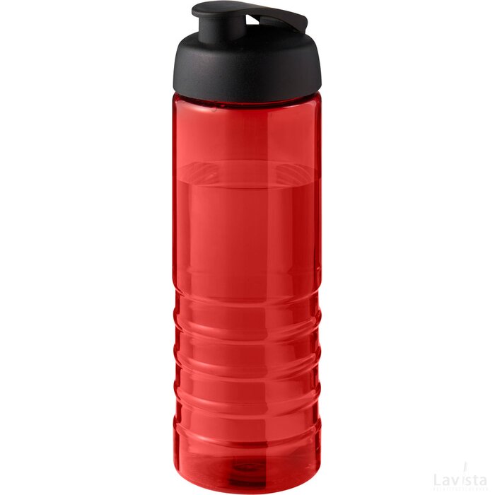 H2O Active® Eco Treble 750 ml drinkfles met klapdeksel Rood/Zwart