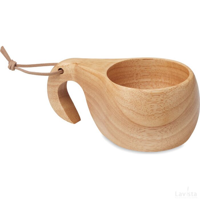 Eikenhouten outdoorbeker 120ml Indy hout
