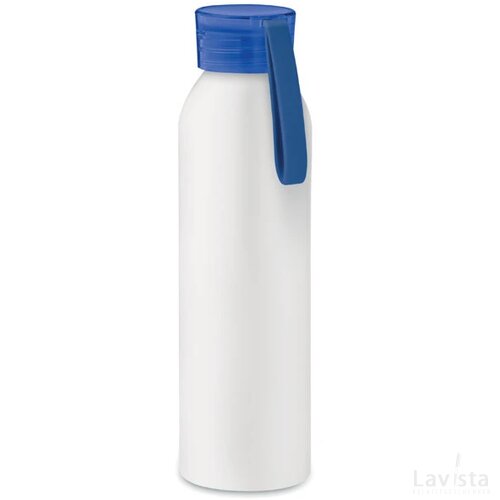 Aluminium drinkfles 600ml Napier wit/blauw