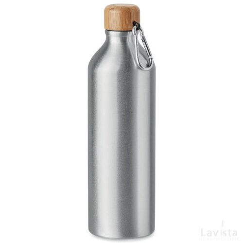 Aluminium drinkfles 800 ml Big amel mat zilver