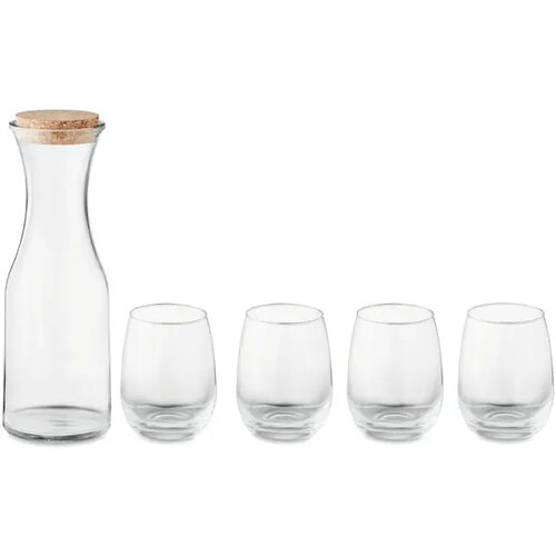 Drankenset gerecycled glas Piccadilly transparant