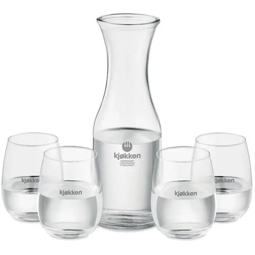 Drankenset gerecycled glas Piccadilly transparant