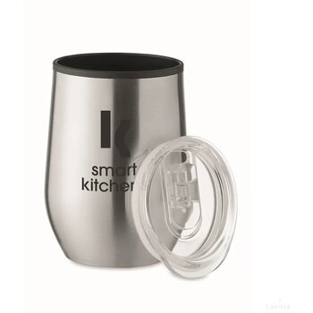 Dubbelwandige reisbeker (350 ml) Zilver