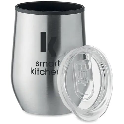 Dubbelwandige reisbeker Zilver 350 ml