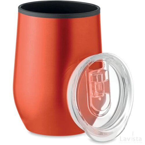 Dubbelwandige reisbeker 350 ml Chin chan rood