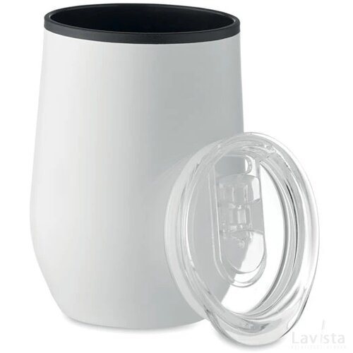 Dubbelwandige reisbeker 350 ml Chin chan wit