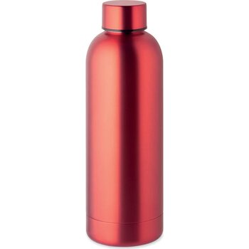 Gerecyclede rvs fles Athena rood