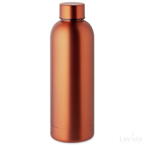 Gerecyclede rvs fles Athena oranje