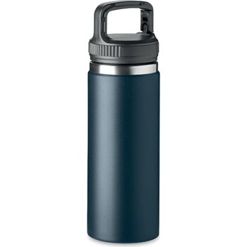 Dubbelwandige veldfles 500 ml Cleo donker marineblauw