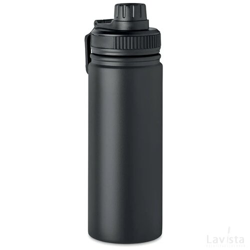 Dubbelwandige fles 500 ml Mili zwart