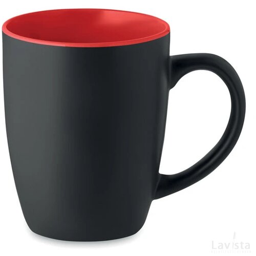 Tweekleurige mok Lim Rood