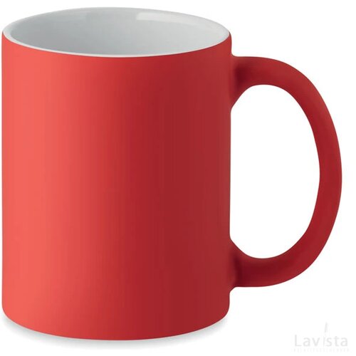 Matte gekleurde mok Dublin Rood