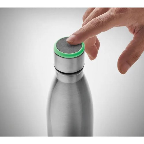 Dubbelwandige fles 500 ml Dereo mat zilver