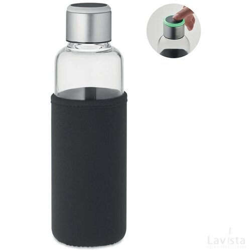 Glazen fles sensor herinnering Inder zwart