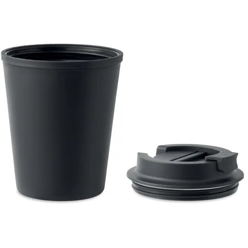 Gerecyclede koffiebeker Zwart 300 ml