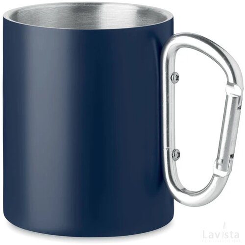 Metalen mok dubbelwandig 300ml Trumba Kobaltblauw