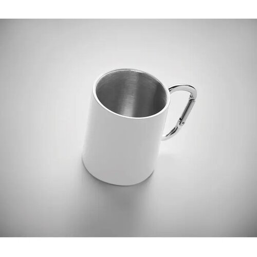 Metalen mok dubbelwandig 300ml Trumba Wit