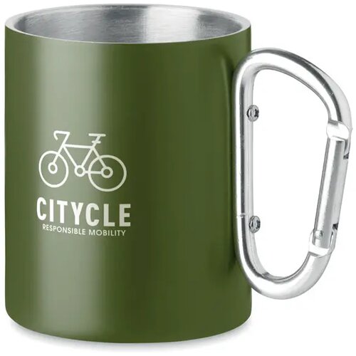 Metalen mok dubbelwandig 300ml Trumba Groen