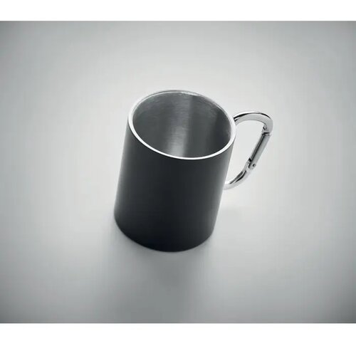 Metalen mok dubbelwandig 300ml Trumba Zwart