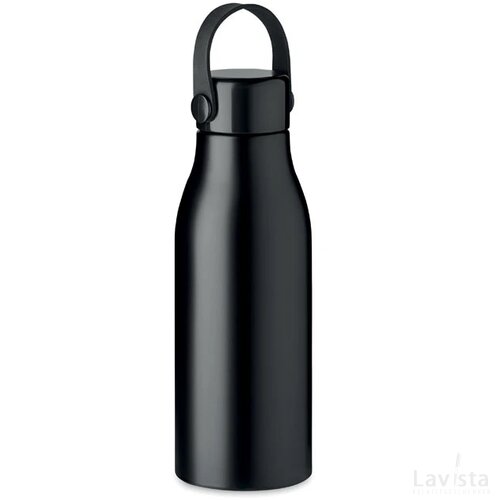 Aluminium fles 650ml Naidon zwart