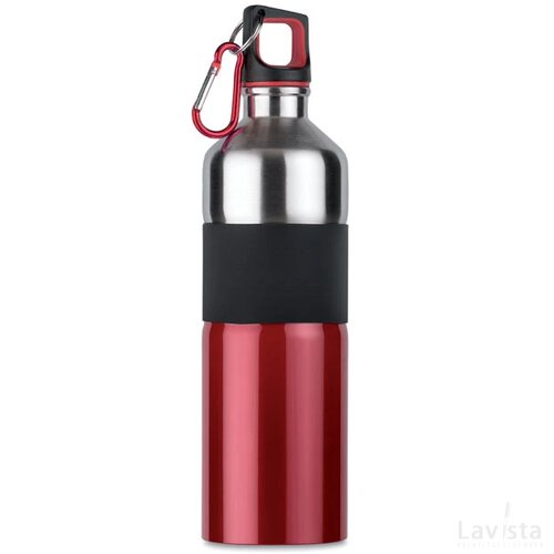 Tweekleurige drinkfles 750 ml Tenere rood