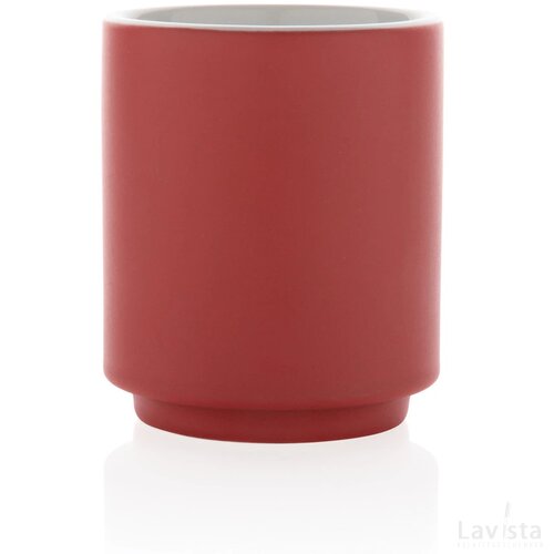 Keramische stapelbare mok Rood