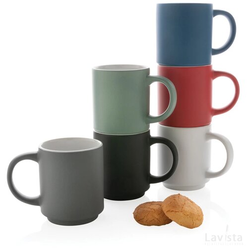 Keramische stapelbare mok Blauw