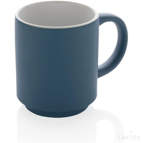 Keramische stapelbare mok Blauw