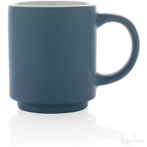 Keramische stapelbare mok Blauw