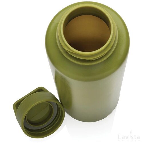RCS gecertificeerd recycled PP waterfles met handvat groen