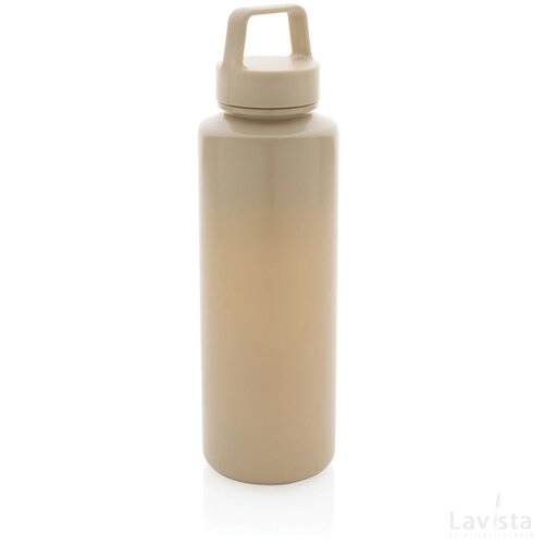 RCS gecertificeerd recycled PP waterfles met handvat bruin