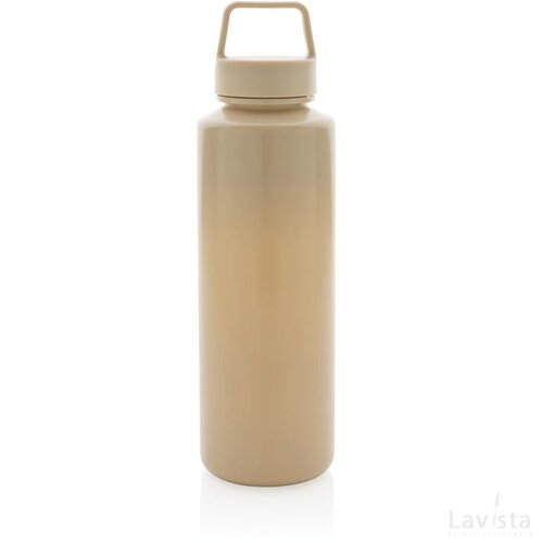 RCS gecertificeerd recycled PP waterfles met handvat bruin