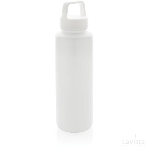 RCS gecertificeerd recycled PP waterfles met handvat wit