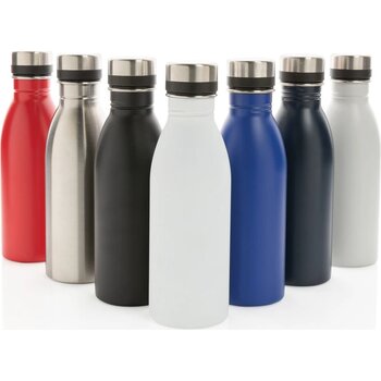 RCS gerecycled roestvrijstalen luxe waterfles blauw